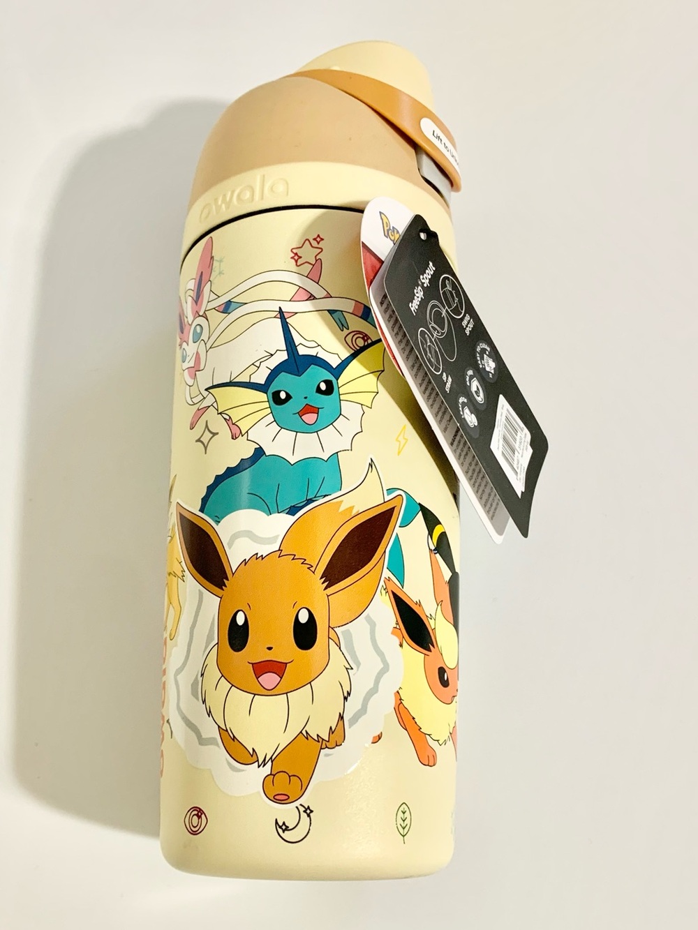 Pokémon Owala Eevee Evolutions Stainless Steel Water Bottle 16 oz. NEW